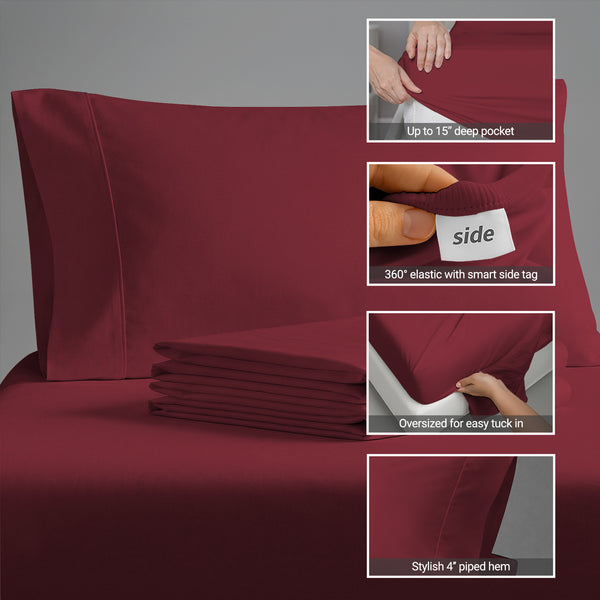 Luxury 800 Thread Count 100% Cotton Sheet Set