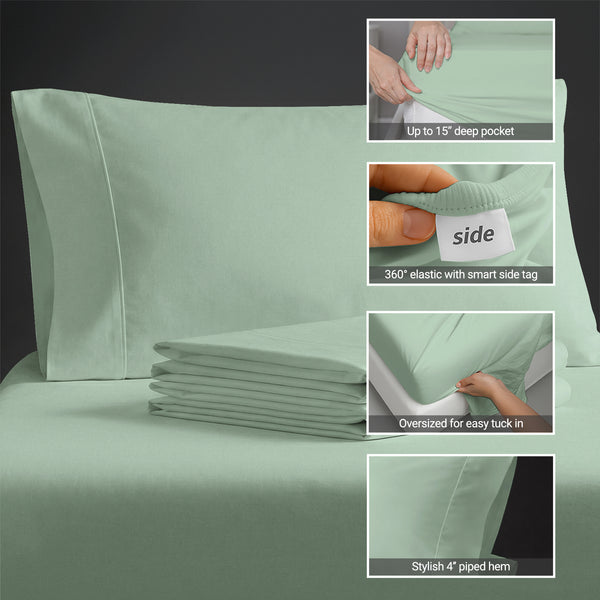 Luxury 800 Thread Count 100% Cotton Sheet Set