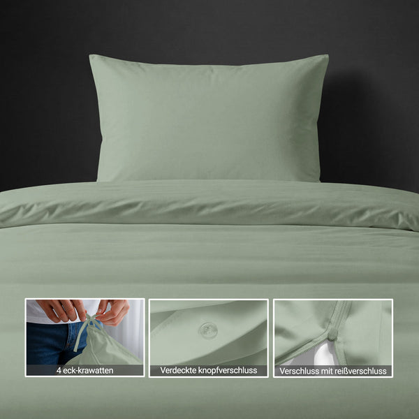 Premium Bettbezug-Set mit 400 Fadenzahl aus 100% Baumwolle