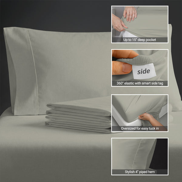 Premium 400 Thread Count 100% Cotton Sheet Set