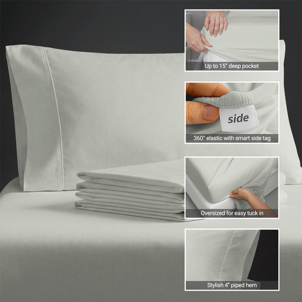 Luxury 800 Thread Count 100% Cotton Sheet Set
