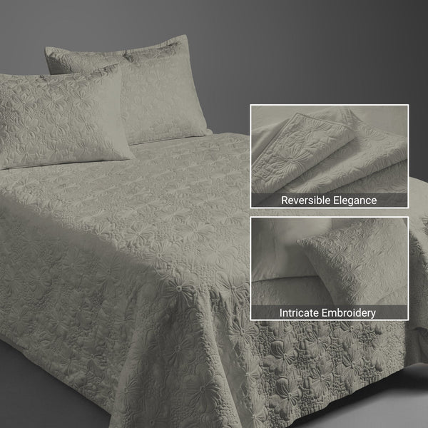 Premium 400 Thread Count 100% Cotton Quilted Bedspread