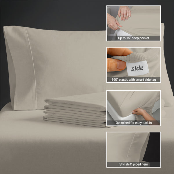 Premium 400 Thread Count 100% Cotton Sheet Set