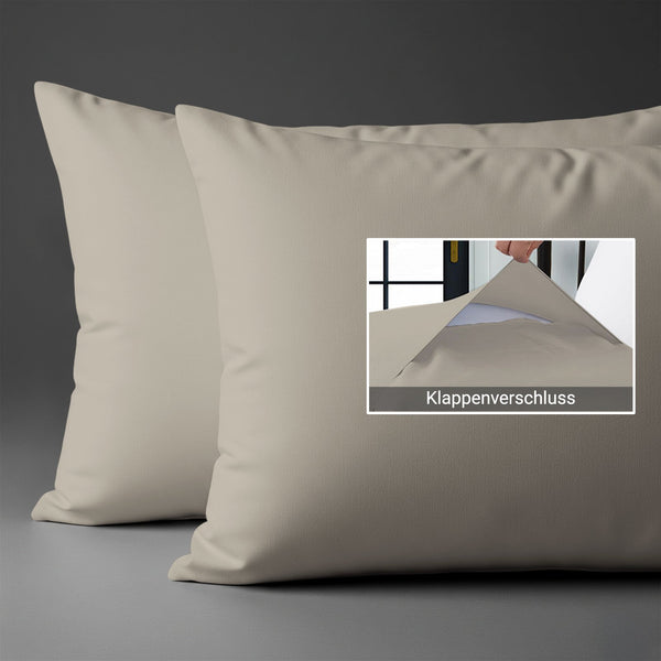 Premium Kissenbezüge mit 400 Fadenzahl aus 100% Baumwolle (2er-Set)