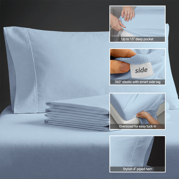 Premium 400 Thread Count 100% Cotton Sheet Set
