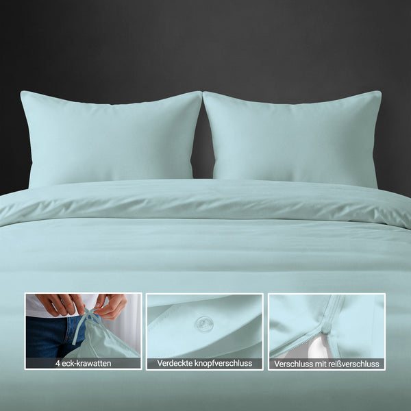 Premium Bettbezug-Set mit 400 Fadenzahl aus 100% Baumwolle