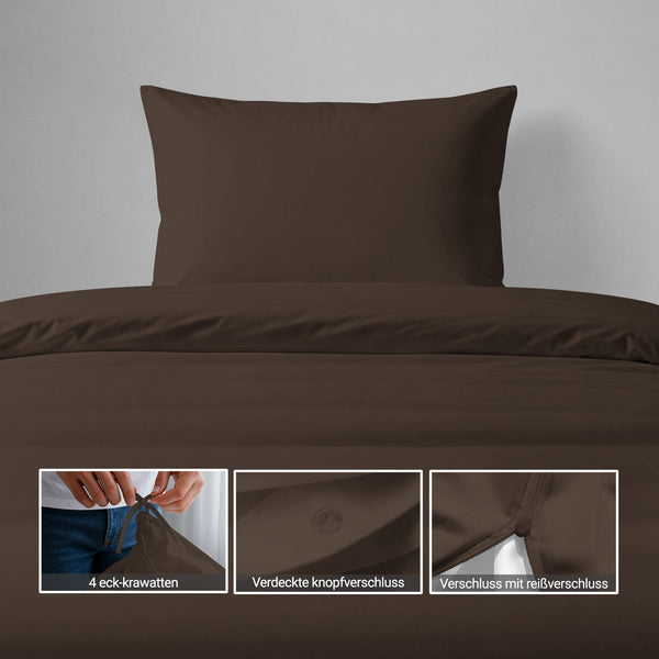 Premium Bettbezug-Set mit 400 Fadenzahl aus 100% Baumwolle