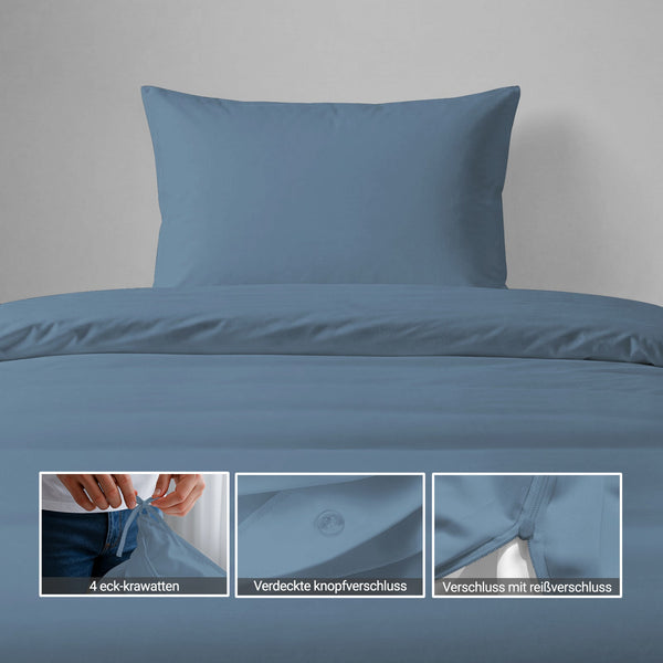 Premium Bettbezug-Set mit 400 Fadenzahl aus 100% Baumwolle