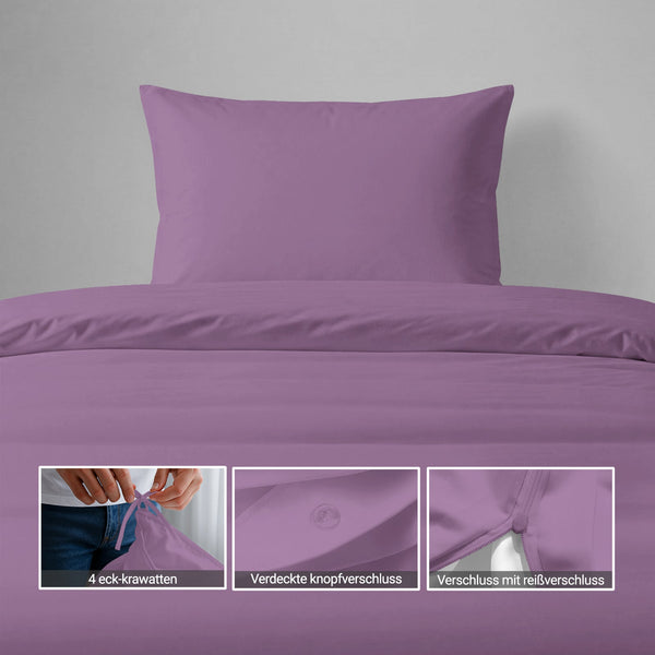 Premium Bettbezug-Set mit 400 Fadenzahl aus 100% Baumwolle