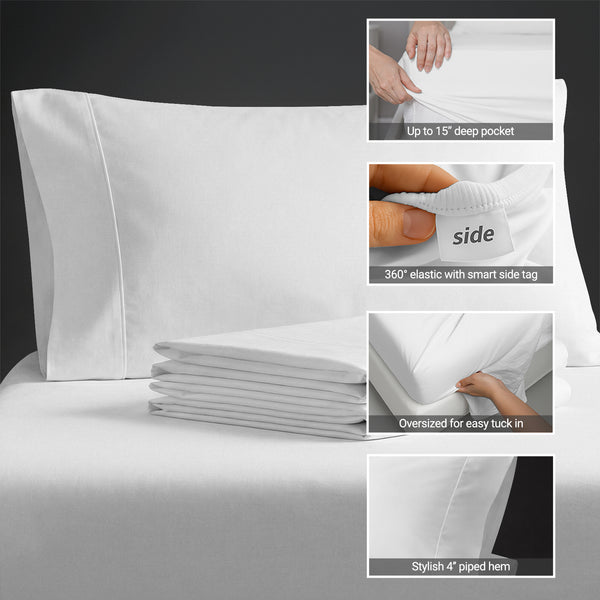 Percale 100% Cotton Sheet Set