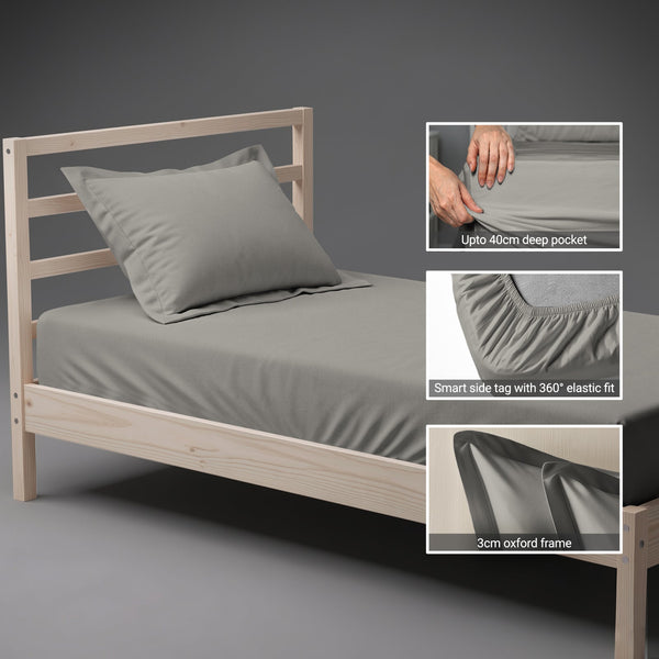 Premium 400 Thread count 100% Cotton Fitted Sheet