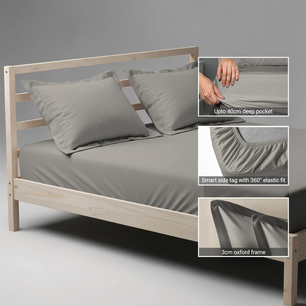 Premium 400 Thread Count 100% Cotton Fitted Sheet