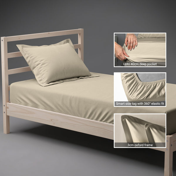 Premium 400 Thread count 100% Cotton Fitted Sheet