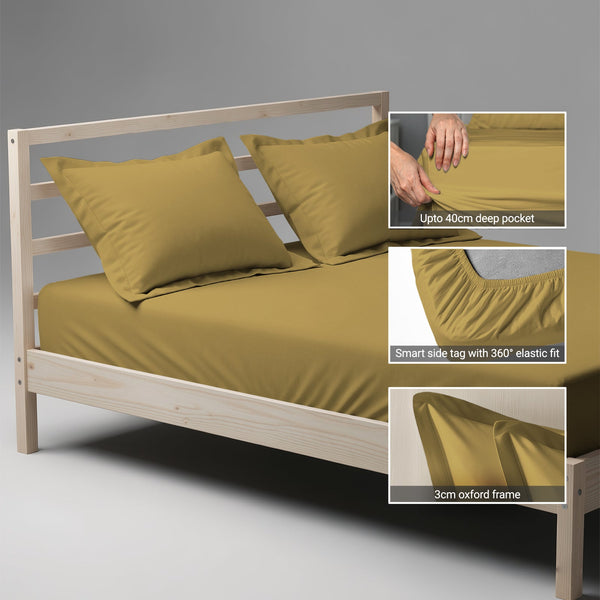 Premium 400 Thread Count 100% Cotton Fitted Sheet