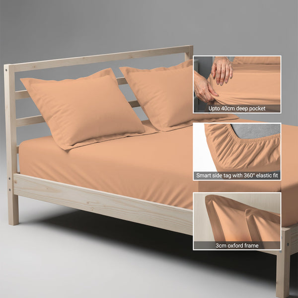 Premium 400 Thread Count 100% Cotton Fitted Sheet