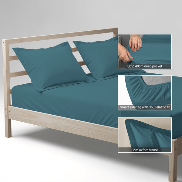 Premium 400 Thread Count 100% Cotton Fitted Sheet