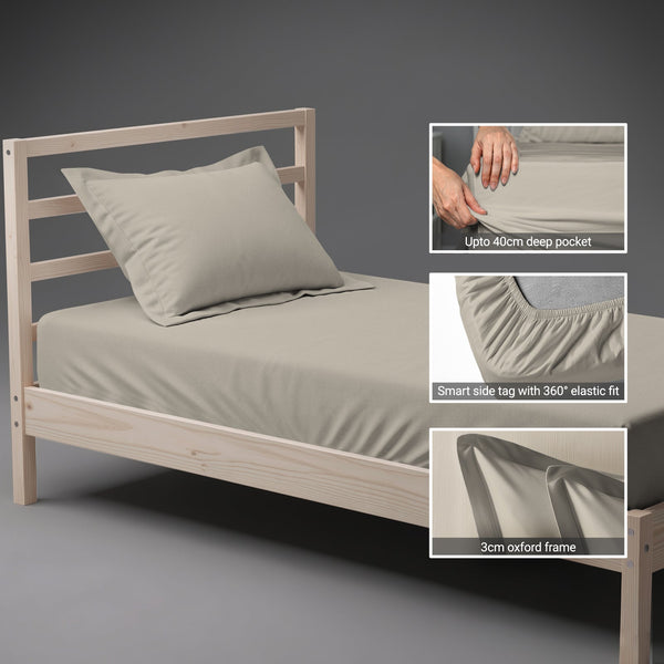 Premium 400 Thread count 100% Cotton Fitted Sheet
