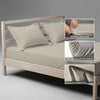 Premium 400 Thread Count 100% Cotton Fitted Sheet