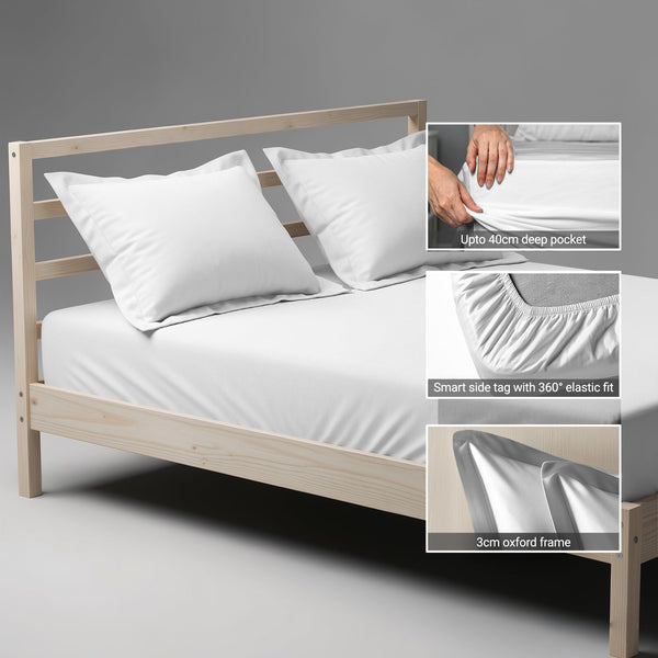 Premium 400 Thread Count 100% Cotton Fitted Sheet