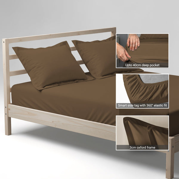 Premium 400 Thread Count 100% Cotton Fitted Sheet