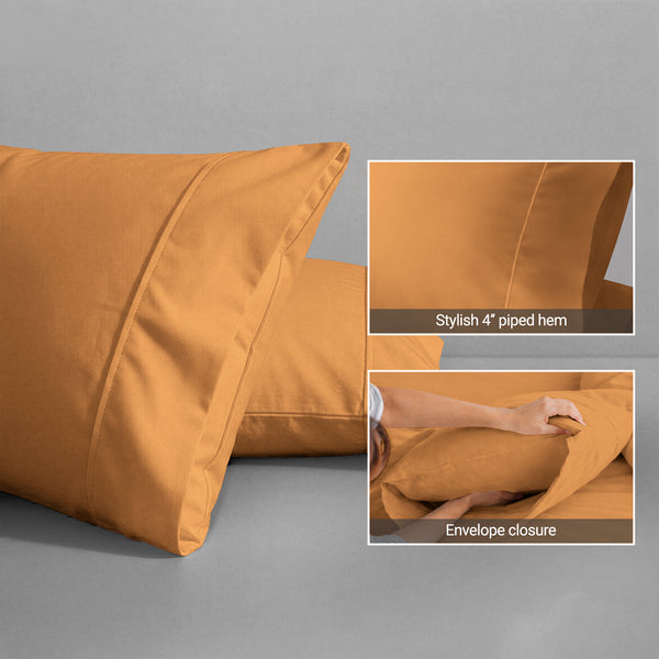 Premium 400 Thread Count 100% Cotton Pillow Envelope Cases