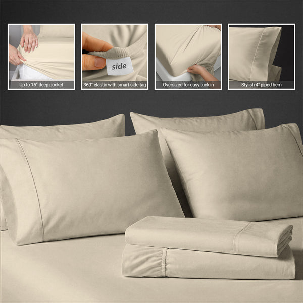 Premium 400 Thread Count 100% Cotton Sheet Set