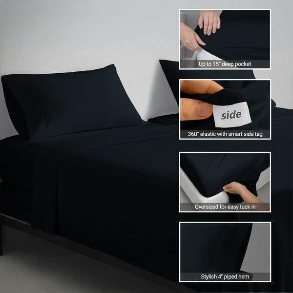 Deluxe 600 Thread Count 100% Cotton Sheet Set