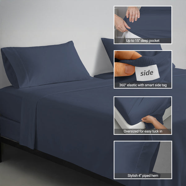 Luxury 800 Thread Count 100% Cotton Sheet Set