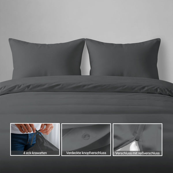 Deluxe 600 Thread Count 100% Cotton Duvet Cover Set