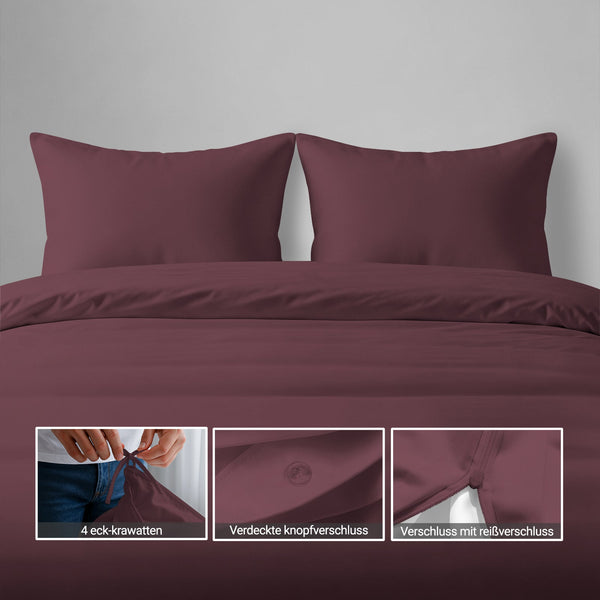 Deluxe 600 Thread Count 100% Cotton Duvet Cover Set