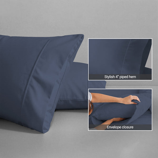 Luxury 800 Thread Count 100% Cotton Pillow Envelope Cases