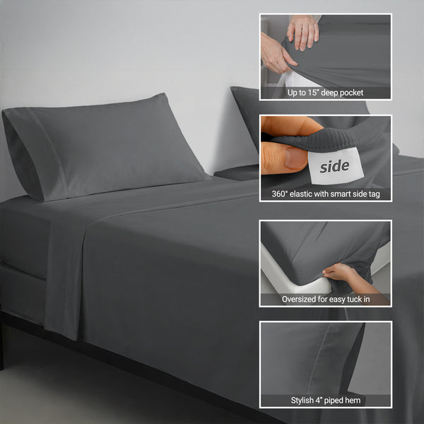 Deluxe 600 Thread Count 100% Cotton Sheet Set