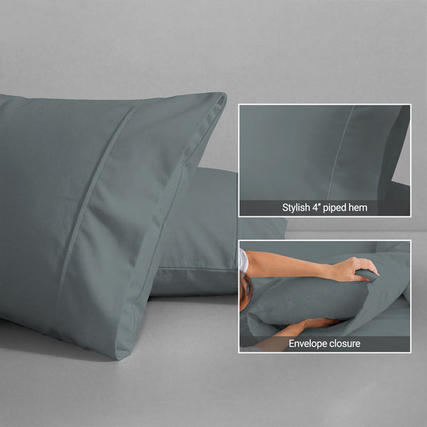 Luxury 800 Thread Count 100% Cotton Pillow Envelope Cases