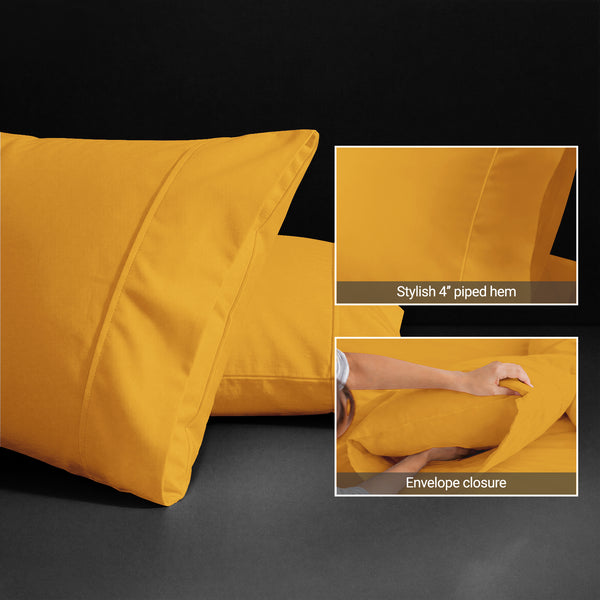 Premium 400 Thread Count 100% Cotton Pillow Envelope Cases