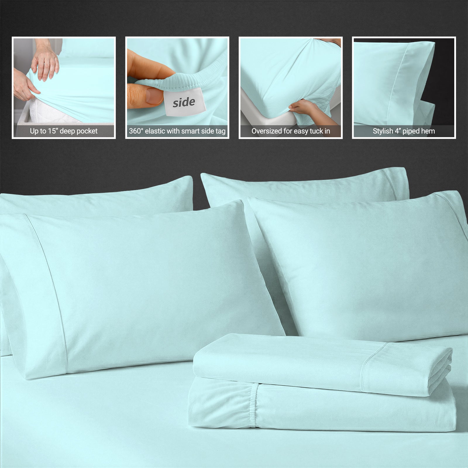 Premium 400 Thread Count 100% Cotton Sheet Set