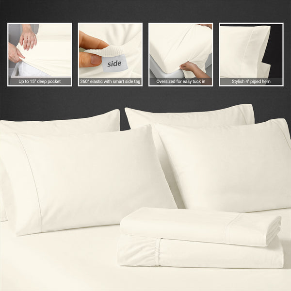 Premium 400 Thread Count 100% Cotton Sheet Set