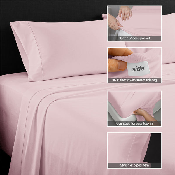 Percale 100% Cotton Sheet Set