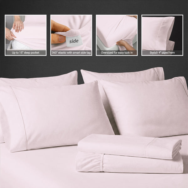 Luxury 800 Thread Count 100% Cotton Sheet Set