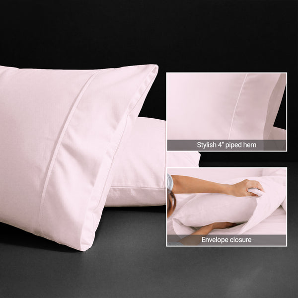 Luxury 800 Thread Count 100% Cotton Pillow Envelope Cases