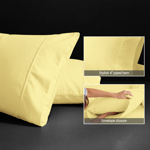 Luxury 800 Thread Count 100% Cotton Pillow Envelope Cases