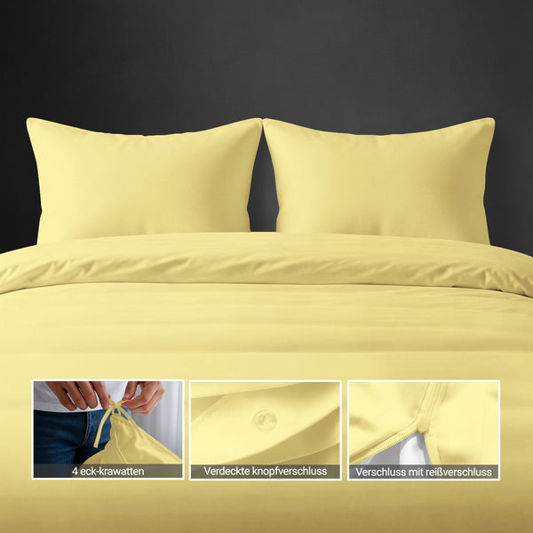 Luxus Bettbezug-Set mit 800 Fadenzahl aus 100% Baumwolle