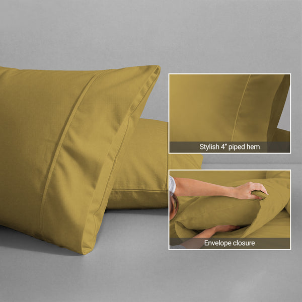 Premium 400 Thread Count 100% Cotton Pillow Envelope Cases