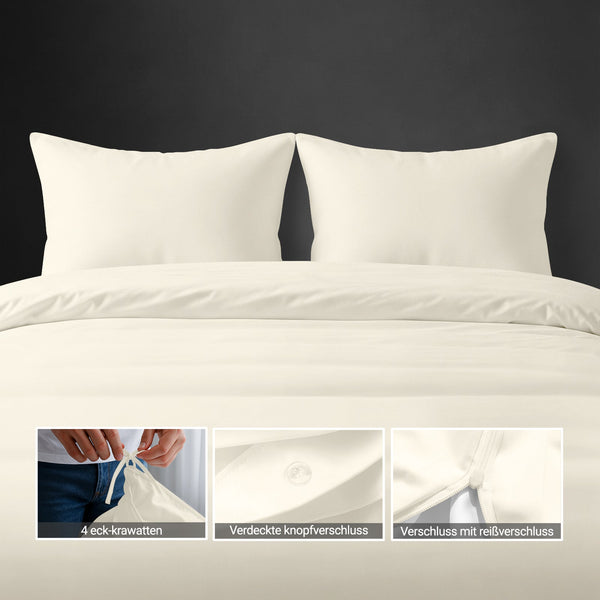 Deluxe 600 Thread Count 100% Cotton Duvet Cover Set