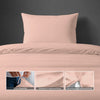 Luxus Bettbezug-Set mit 800 Fadenzahl aus 100% Baumwolle - AT - 140x200 + 1 x 70x90 - Rose