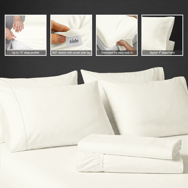 Premium 400 Thread Count 100% Cotton Sheet Set