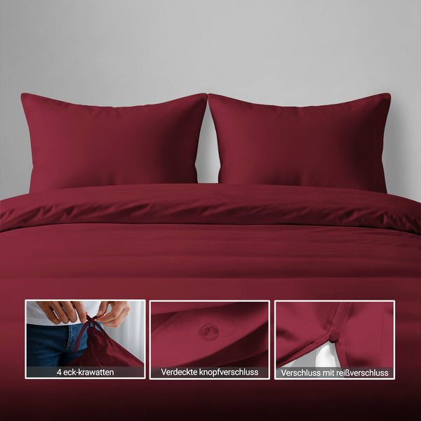 Deluxe 600 Thread Count 100% Cotton Duvet Cover Set
