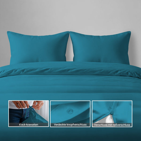 Deluxe 600 Thread Count 100% Cotton Duvet Cover Set