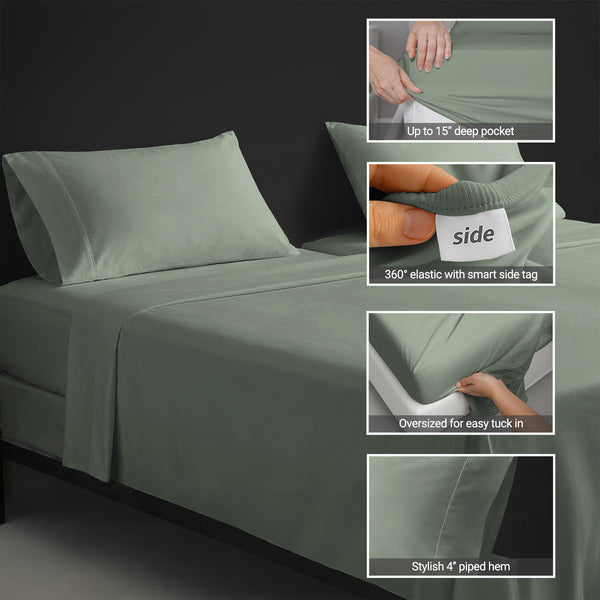 Percale 100% Cotton Sheet Set