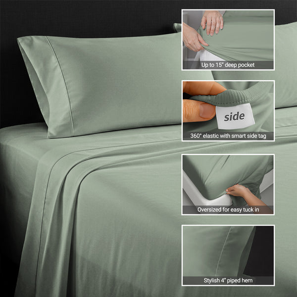 Percale 100% Cotton Sheet Set