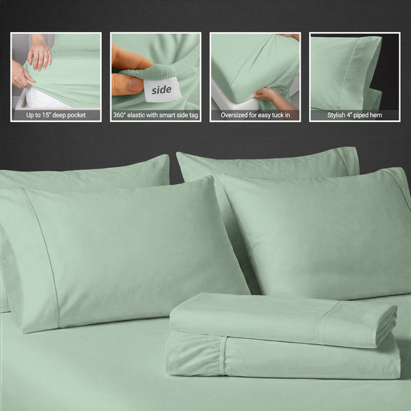 Luxury 800 Thread Count 100% Cotton Sheet Set